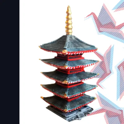 Tháp Pagoda Nhật Bản Đơn Giản (Simple Japanese Pagoda)