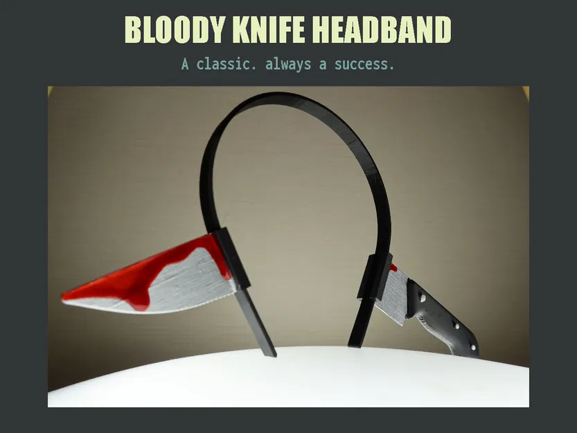 Băng Đô Dao Dính Máu (Bloody Knife Headband) - Image 1