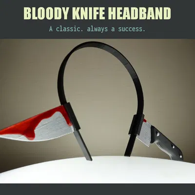 Băng Đô Dao Dính Máu (Bloody Knife Headband)