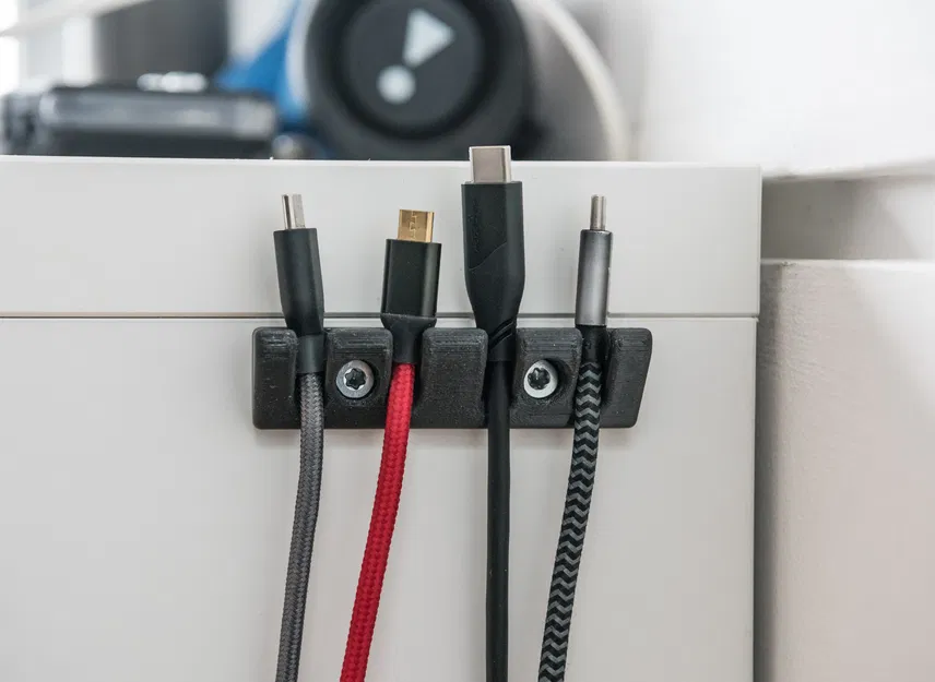 Kẹp giữ cáp (bắt vít countersunk) – Cable Holder (with screws) - Image 2