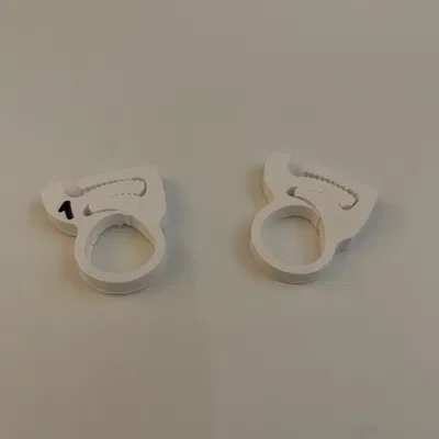 Kẹp ống có răng, ⌀8mm trở lên, tái sử dụng! Quản lý dây/cáp