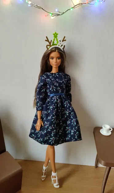 Băng Đô Giáng Sinh Mini Cho Búp Bê 1:6 - Image 2