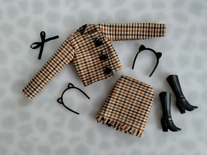 Băng Đô Tai Mèo Cho Búp Bê - Phụ Kiện Thời Trang Mini - Image 1