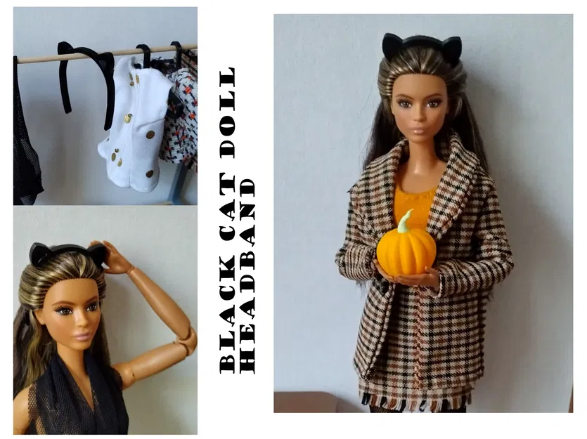 Băng Đô Tai Mèo Cho Búp Bê - Phụ Kiện Thời Trang Mini - Image 2