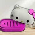 Hộp Đựng Xà Bông Hello Kitty 3D Dễ Thương, Tiện Lợi - Thumbnail 2