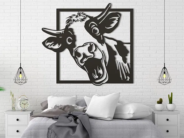 Tranh Trang Trí Cô Bò Chào Buổi Sáng Ngộ Nghĩnh - Image 1