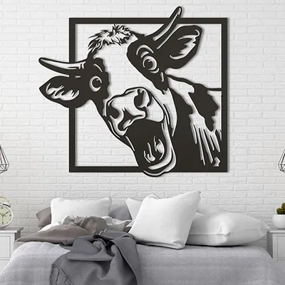 Tranh Trang Trí Cô Bò Chào Buổi Sáng Ngộ Nghĩnh