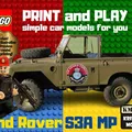Mô Hình LEGO Land Rover S3A Quân Cảnh - In 3D Độc Đáo - Thumbnail 1