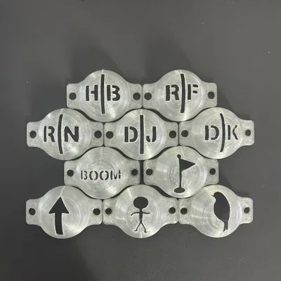 Stencil bóng golf tuỳ biến (Custom golf ball stencil)