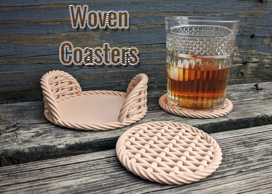 Bộ Lót Ly Đan Lát (Woven Coasters) - Image 1