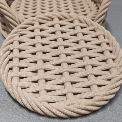 Bộ Lót Ly Đan Lát (Woven Coasters)