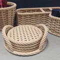 Bộ Lót Ly Đan Lát (Woven Coasters) - Thumbnail 5