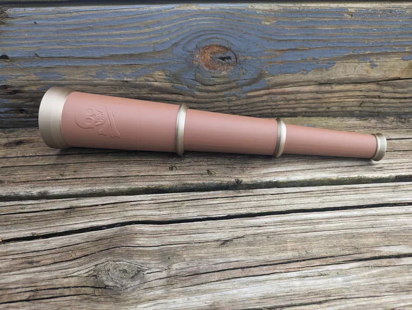 Ống nhòm cướp biển xếp gọn (Collapsing Pirate Spyglass) Print-In-Place - Image 4