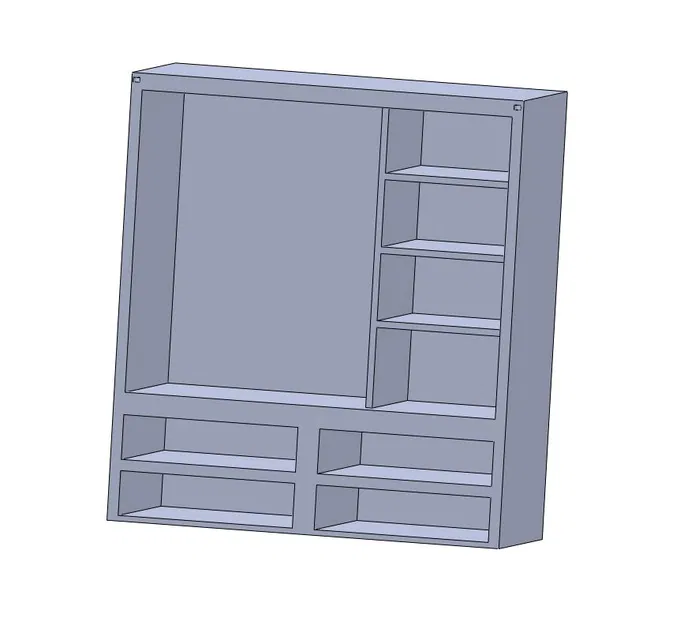 Tủ Quần Áo Búp Bê 3D - Sáng Tạo & Ngăn Nắp Cho Bé - Image 1