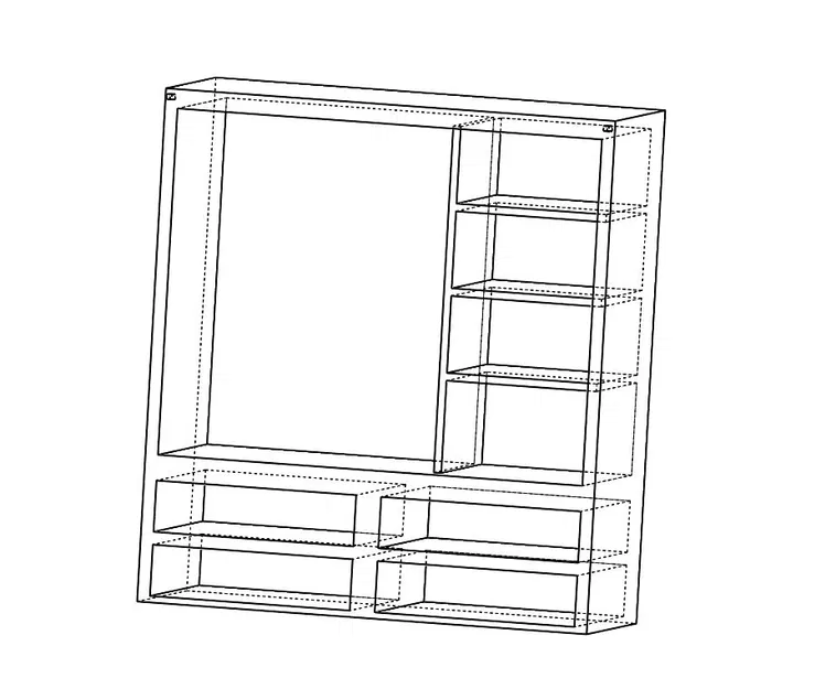 Tủ Quần Áo Búp Bê 3D - Sáng Tạo & Ngăn Nắp Cho Bé - Image 2