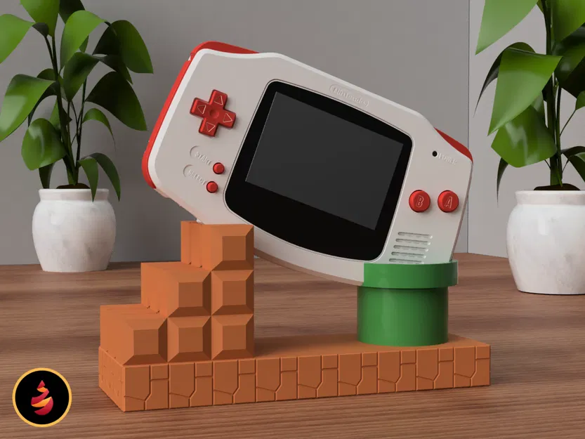 Kệ trưng bày GBA chủ đề Mario (Mario Themed GBA Display Stand) - Image 1
