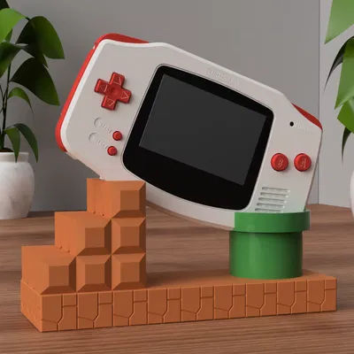 Kệ trưng bày GBA chủ đề Mario (Mario Themed GBA Display Stand)