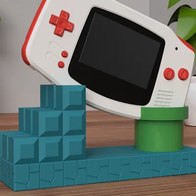 Kệ trưng bày GBA chủ đề Mario (Mario Themed GBA Display Stand)