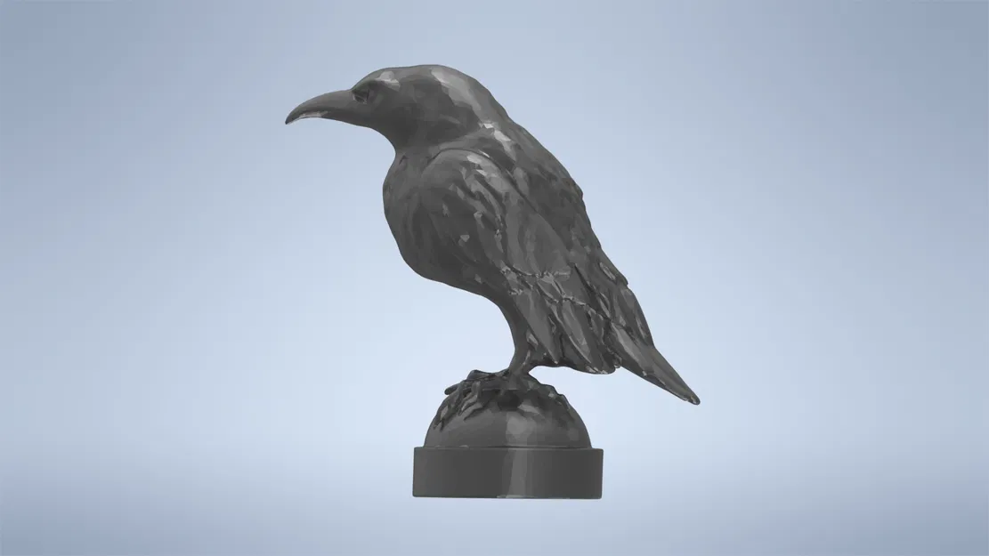 Mô Hình Quạ "Raven" 3D - Trang Trí Huyền Bí - Image 1