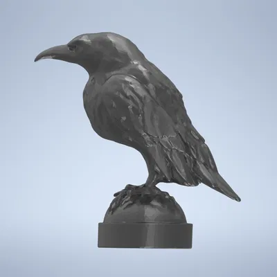 Mô Hình Quạ "Raven" 3D - Trang Trí Huyền Bí