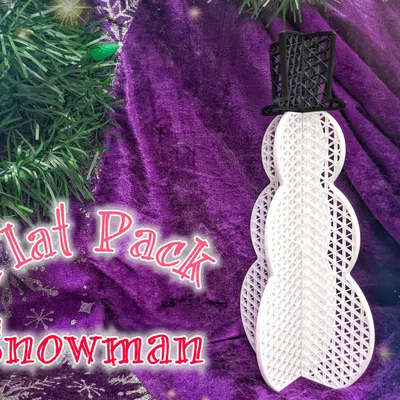 Người tuyết – Kiểu Flat Pack (Snowman - Flat Pack Style)