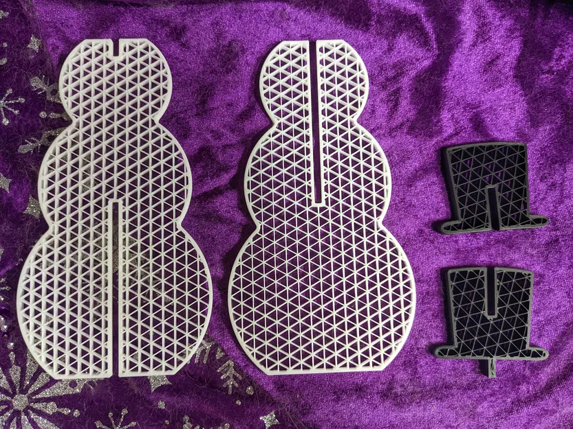 Người tuyết – Kiểu Flat Pack (Snowman - Flat Pack Style) - Image 2