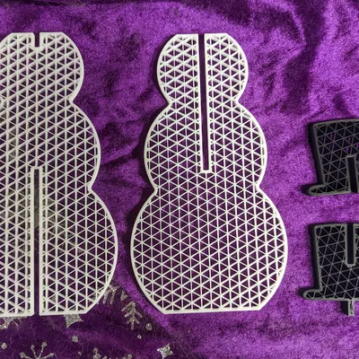 Người tuyết – Kiểu Flat Pack (Snowman - Flat Pack Style)