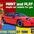 Mô Hình Xe LEGO Pontiac Fiero GT 1988 - Thumbnail 1