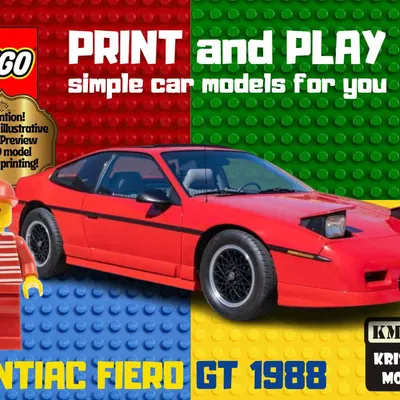 Mô Hình Xe LEGO Pontiac Fiero GT 1988