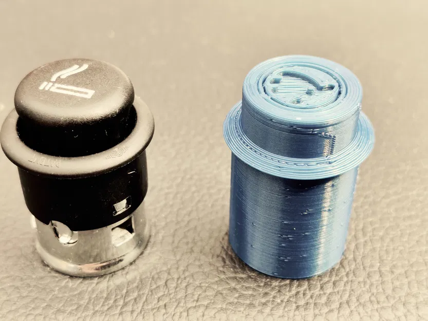 Nắp/miếng chèn ổ cắm 12V xe hơi logo “Skoda” và bản không logo - Image 2