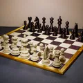 Bộ cờ vua (Chess set) kèm bàn cờ gấp gọn - Thumbnail 2