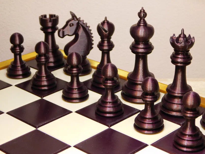 Bộ cờ vua (Chess set) kèm bàn cờ gấp gọn - Image 6