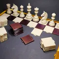 Bộ cờ vua (Chess set) kèm bàn cờ gấp gọn - Thumbnail 7