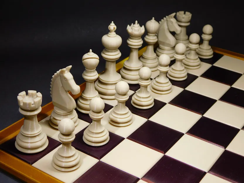 Bộ cờ vua (Chess set) kèm bàn cờ gấp gọn - Image 8