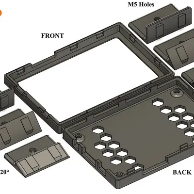 Vỏ màn hình BTT HDMI5 v1.1 (BTT HDMI5 v1.1 screen case)
