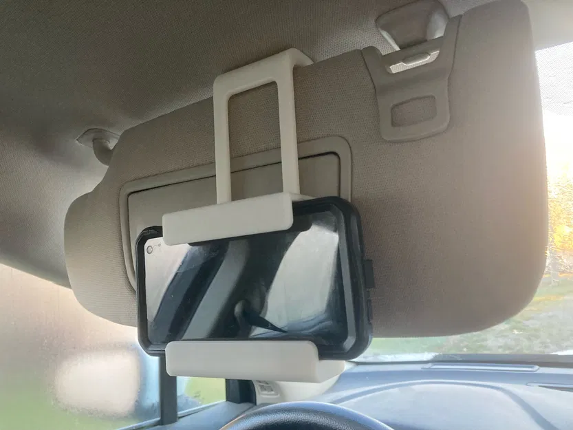 Giá đỡ điện thoại gắn tấm che nắng ô tô (Car Visor Phone Holder) - Image 3