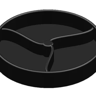 Đĩa Chia Ngăn Đựng Đồ Ăn Vặt 3D - In Dễ Dàng, Tiện Lợi