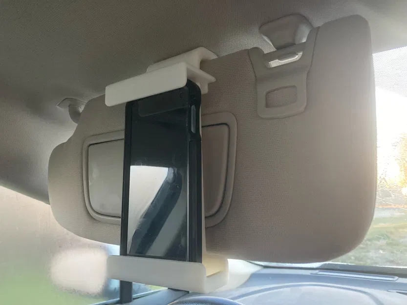 Giá đỡ điện thoại gắn tấm che nắng ô tô (Car Visor Phone Holder) - Image 8