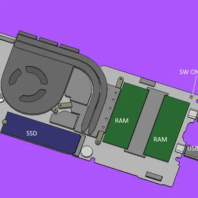 Mainboard Framework v2 (kèm file FreeCAD và STEP)