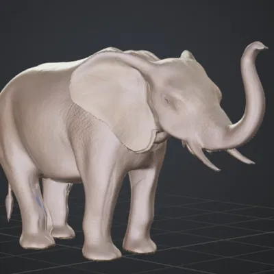 Mô hình Chú Voi Con 3D Đẹp - Vật Trang Trí Độc Đáo