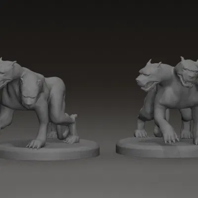 Mô Hình Cerberus 3D - Chó Ba Đầu Canh Cổng Địa Ngục