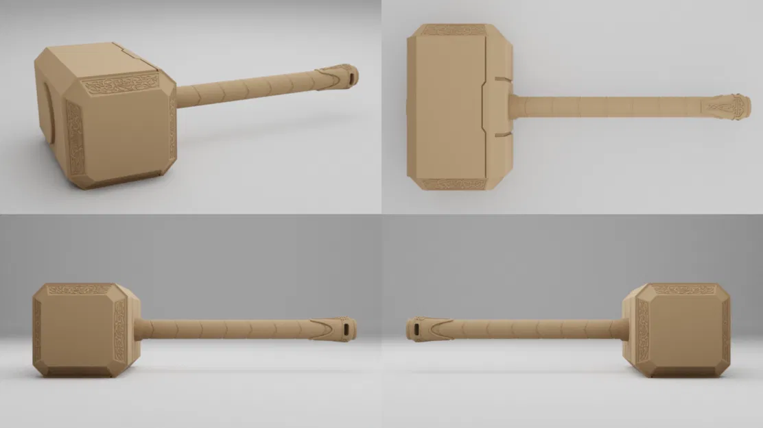 Mjolnir - Búa Thần Sấm Thor Mẫu 3D Chất Lừ - Image 1