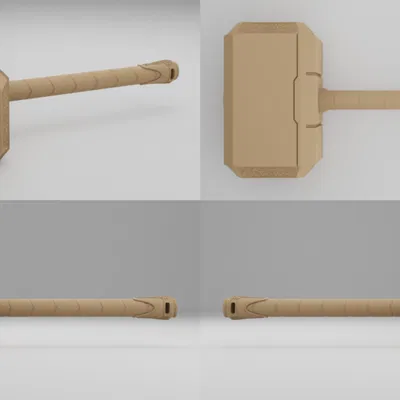 Mjolnir - Búa Thần Sấm Thor Mẫu 3D Chất Lừ