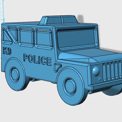 Mô Hình Xe Cảnh Sát K9 - In 3D Độc Đáo
