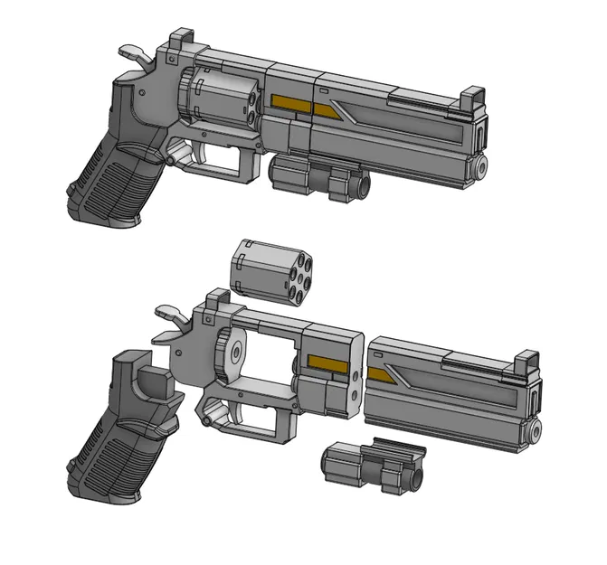 Mô Hình Súng P-4 Senator v2 Helldivers 2 3D - Image 1