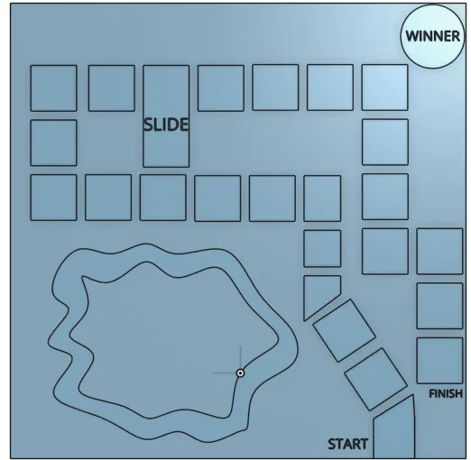 Ván Cờ Cuộc Đua "Race Wars" Độc Đáo - In 3D Giải Trí - Image 1