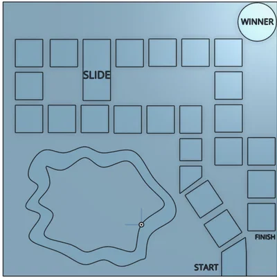 Ván Cờ Cuộc Đua "Race Wars" Độc Đáo - In 3D Giải Trí