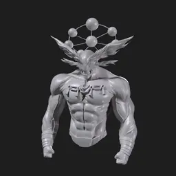 Tượng Nhân Vật Anime Mạnh Mẽ - Mô Hình In 3D Độc Đáo - Image 1