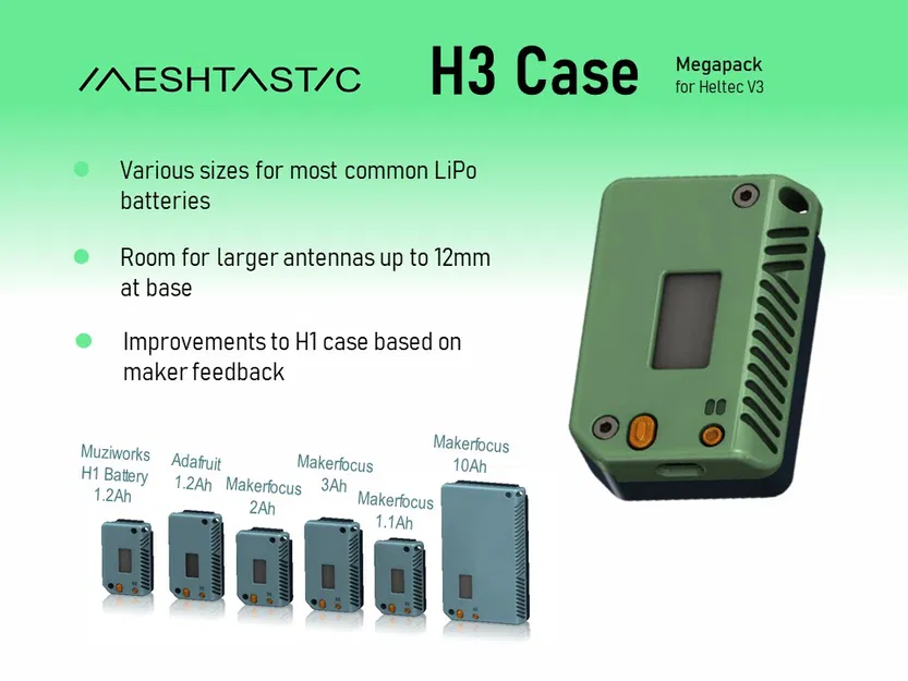 Case H3 - Megapack cho Heltec v3 chạy Meshtastic - Image 1