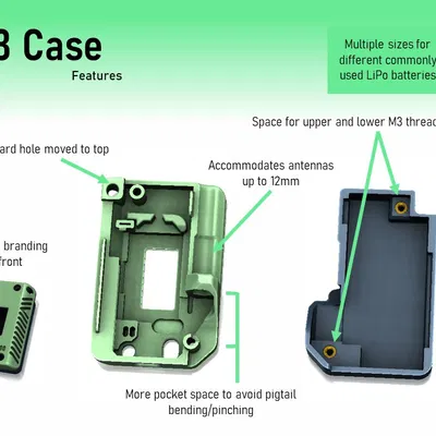 Case H3 - Megapack cho Heltec v3 chạy Meshtastic